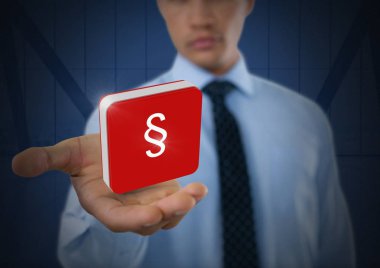 Kısım simgesi simgesi ve işadamı