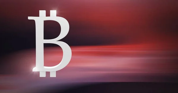Ícone símbolo bitcoin — Fotografia de Stock