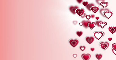 Katmanlı Sevgililer kalplerin dijital bileşik