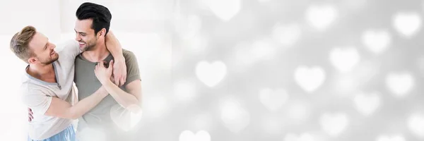 Sevgililer aşk geçiş yürekleri Gay çift dijital bileşik