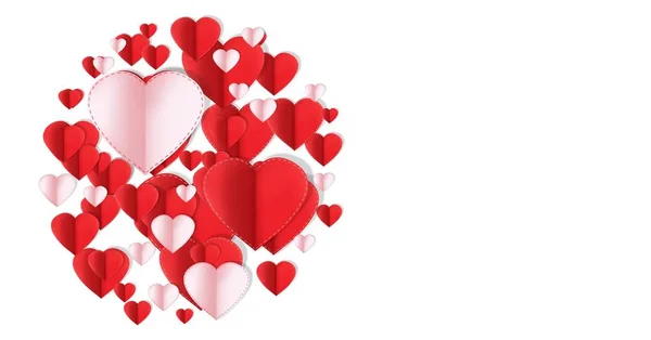 Valentines Day Design Hearts — Stock Photo, Image