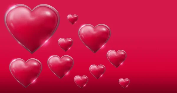 Valentines Day Design Hearts — Stock Photo, Image