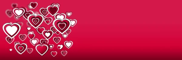 Design San Valentino Con Cuori — Foto Stock