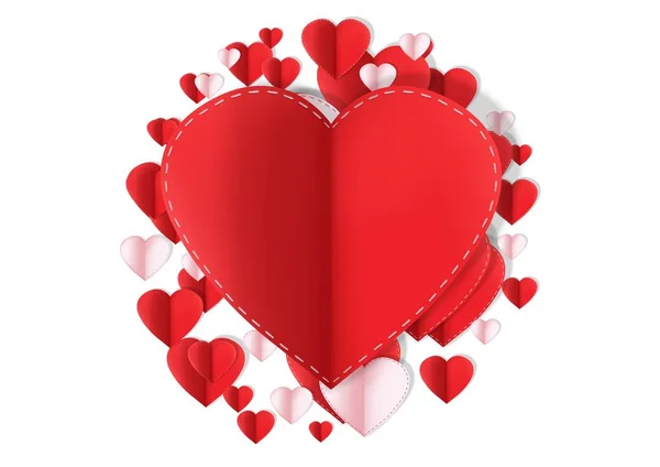 Valentines Day Design Hearts — Stock Photo, Image