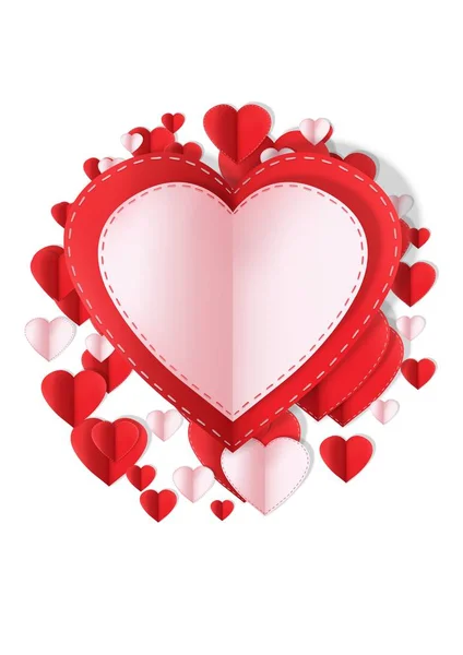 Valentines Day Design Hearts — Stock Photo, Image