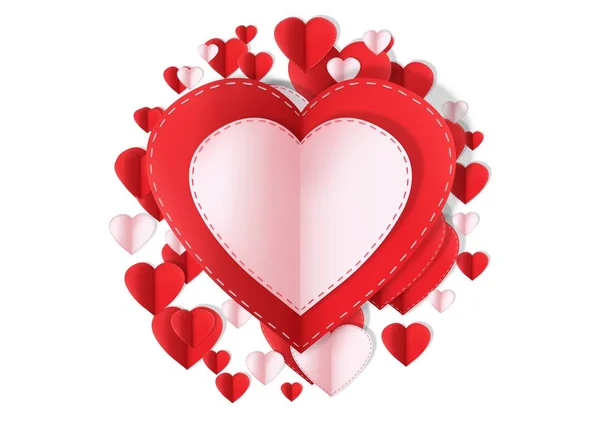 Projeto Dia Dos Namorados Com Corações — Fotografia de Stock