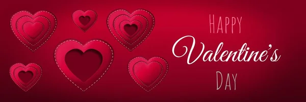 Valentines Day Design Hearts — Stock Photo, Image