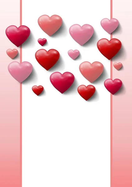 Design San Valentino Con Cuori — Foto Stock