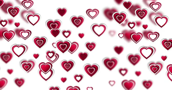 Valentines Day Design Hearts — Stock Photo, Image