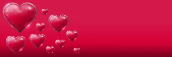 Design San Valentino Con Cuori — Foto Stock