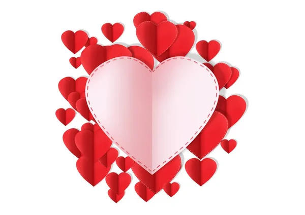 День Святого Валентина Дизайн Сердцем — стоковое фото