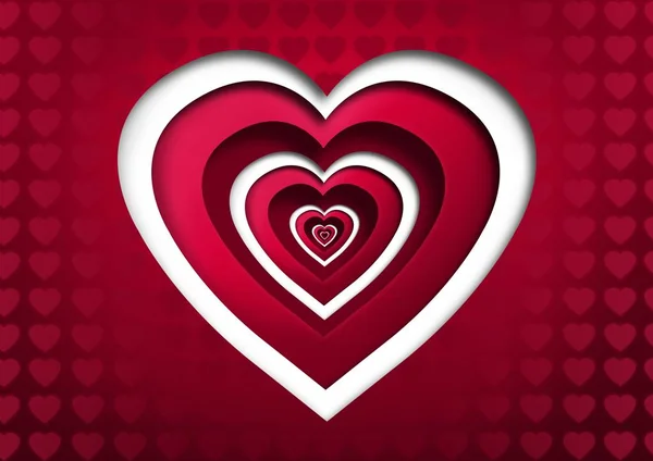 Valentines Day Design Hearts — Stock Photo, Image