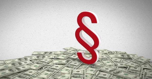 Digital Composite Section Symbol Icon Money Notes — Stock Photo, Image