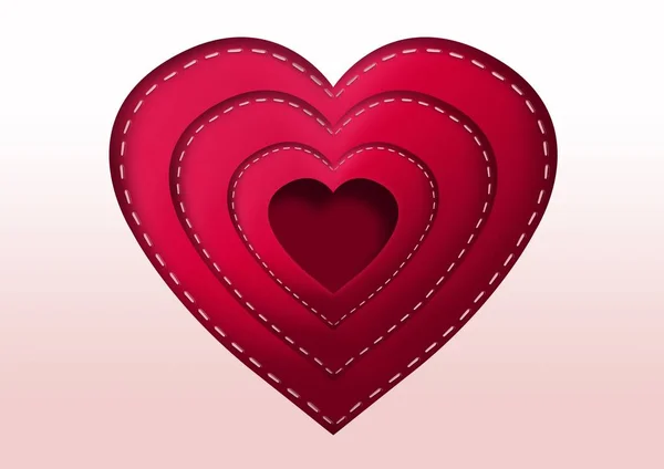 Valentines Day Design Hearts — Stock Photo, Image