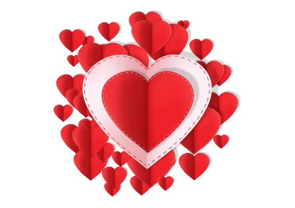 Valentines Day Design Hearts — Stock Photo, Image