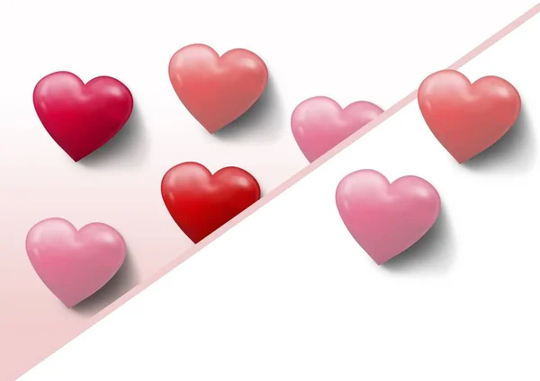 Walentynki Dzień Projekt Serca — Zdjęcie stockowe