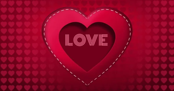 Projeto Dia Dos Namorados Com Corações — Fotografia de Stock