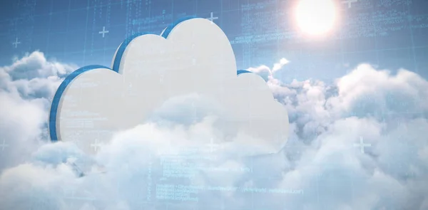 Mavi matris ve parlak güneş güneşli gün boyunca bulutlar üzerinde pastoral görünümü karşı kodları