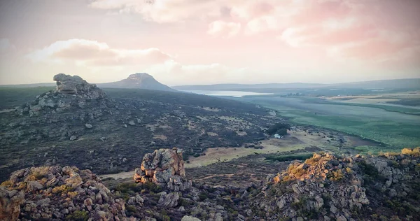 Landschaft Des Gebirgsflusses — Stockfoto