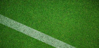 Futbol toprak, çim ve çizgi