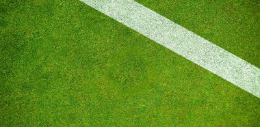 Futbol toprak, çim ve çizgi