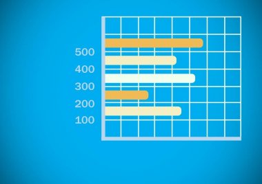 Renkli kılavuz grafik istatistik dijital bileşik