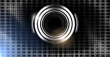 Glowing daire teknoloji arabiriminin dijital bileşik