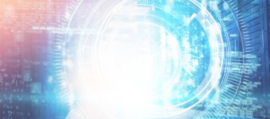 Matris veri merkezinde düşen karşı objektif arabiriminin dijital görüntü