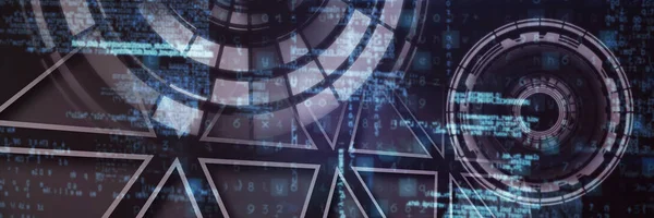 Siyah ve beyaz daire görüntüsüne veri