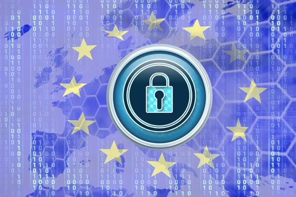 Avrupa Birliği bayrağı kilitli