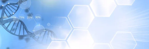 Tıp biliminin genetik geçiş ile bağlantı istatistiklerini grafik arabirimi düzeninin dijital bileşik