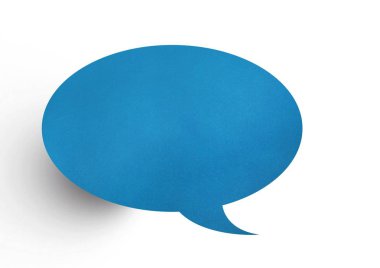 Kağıt konuşma balonu dijital bileşik