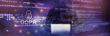 Erkek hacker kullanarak dizüstü Avrupa Birliği'ne karşı kilitli