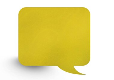 Kağıt konuşma balonu dijital bileşik