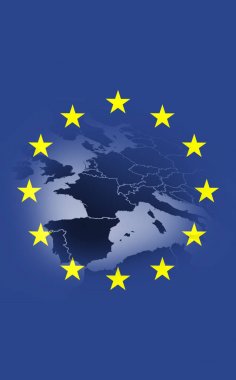 Avrupa Birliği bayrağı Close-Up