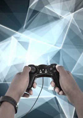 Oyun denetleyicisi holding eller dijital bileşik