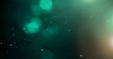 Dijital bileşik yeşil ışık parıldıyor