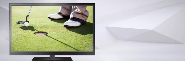 Digital Komposit Golf Spelare — Stockfoto