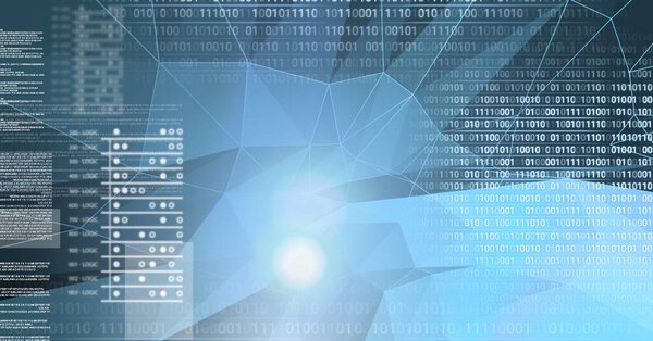 Digital composite of Digital technology glowing interface