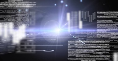 Dijital teknoloji parlak arabiriminin dijital bileşik