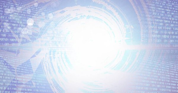 Digital composite of Digital technology glowing interface