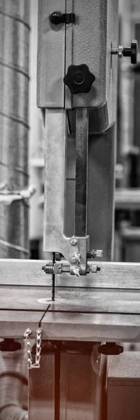 Detail Stroje Vertikální Řezačky Workshop — Stock fotografie