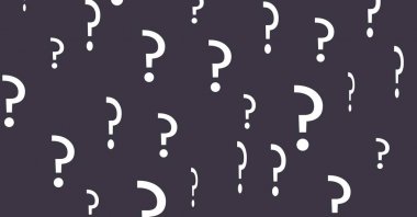 Soru işaretlerinin dijital bileşik