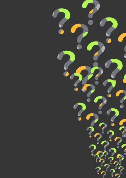 Digital Composite Minimal Design Question Marks — Stock Photo, Image