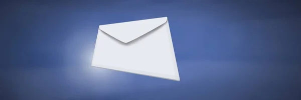 Digital Composite Envelope Letter Message Floating — Stock Photo, Image