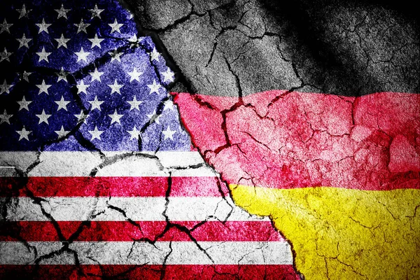 Digitally Generated German National Flag Digitally Generated American National Flag — Stock Photo, Image