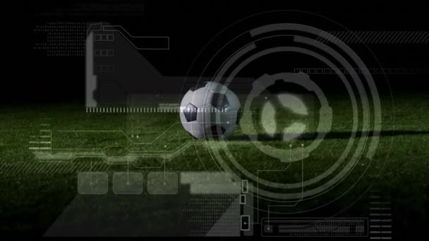 Animación Del Procesamiento Datos Escaneo Alcance Análisis Con Sección Baja — Vídeos de Stock