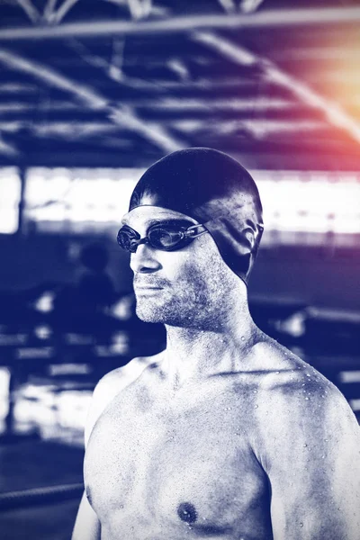 Nadador Preparando Para Nadar — Fotografia de Stock