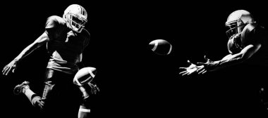 Amerikan futbolcusunun birleşik görüntüsü