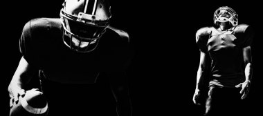 Amerikan futbolcusunun birleşik görüntüsü